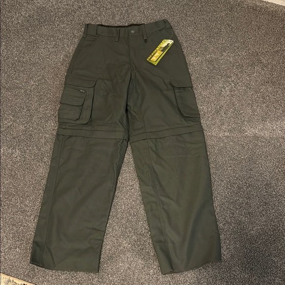 Boy’s Boy Scouts of America Olive Cargo Pants/Shorts - Picture 1 of 7